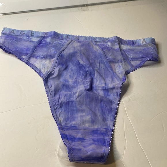 New Savage X Fenty curvy printed lace Brazilian rain tie dye panties size 3X - Picture 1 of 5